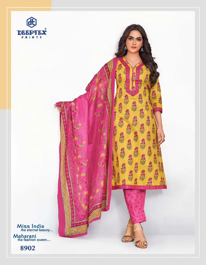 Miss India Vol 89 By Deeptex Cotton Printed Dress Material Suppliers In India